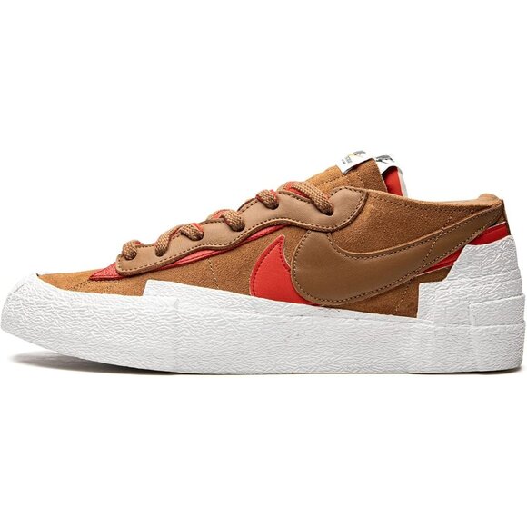 Nike Blazer Low x Sacai British Tan Suede Leather Sneakers